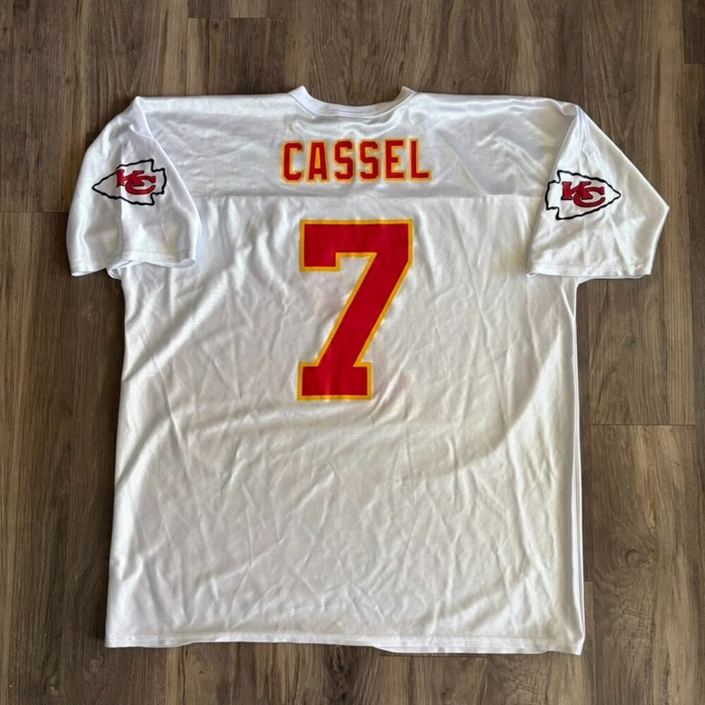 Vintage Kansas Chiefs Matt Cassel #7 Football Jersey Men’s Size 2XL White NFL